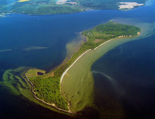 Luftaufnahme der Insel Vilm und Teilen von Süd-Ost Rügen